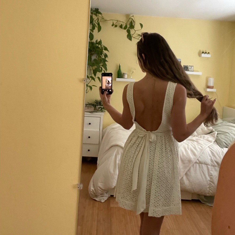 Quicksilver Eyelet Backless Dress